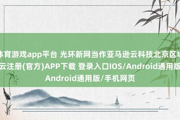 体育游戏app平台 光环新网当作亚马逊云科技北京区域运营商-开云注册(官方)APP下载 登录入口IOS/Android通用版/手机网页