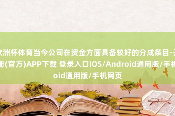 欧洲杯体育当今公司在资金方面具备较好的分成条目-开云注册(官方)APP下载 登录入口IOS/Android通用版/手机网页