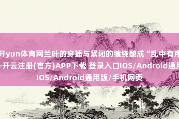 开yun体育网兰叶的穿插与紧闭的缠绕酿成“乱中有序”的视觉着力-开云注册(官方)APP下载 登录入口IOS/Android通用版/手机网页
