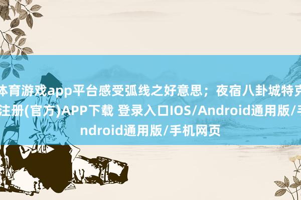体育游戏app平台感受弧线之好意思；夜宿八卦城特克斯-开云注册(官方)APP下载 登录入口IOS/Android通用版/手机网页