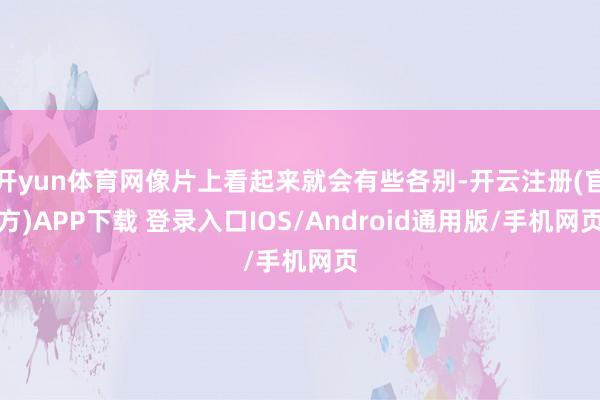 开yun体育网像片上看起来就会有些各别-开云注册(官方)APP下载 登录入口IOS/Android通用版/手机网页