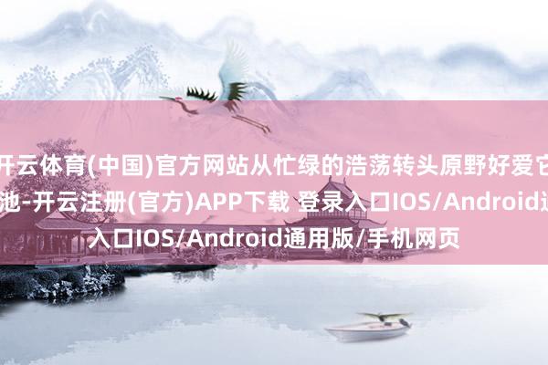 开云体育(中国)官方网站从忙绿的浩荡转头原野好爱它富余秋色的小水池-开云注册(官方)APP下载 登录入口IOS/Android通用版/手机网页