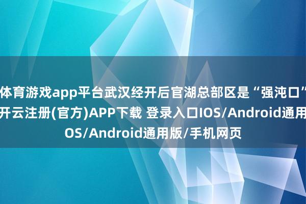体育游戏app平台武汉经开后官湖总部区是“强沌口”的中枢载体-开云注册(官方)APP下载 登录入口IOS/Android通用版/手机网页